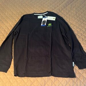 John Deere Men's Black Long Sleeve Tee